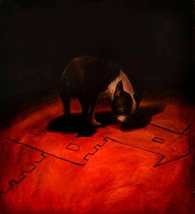 „Dread on Castle“, 100x100cm, 2018