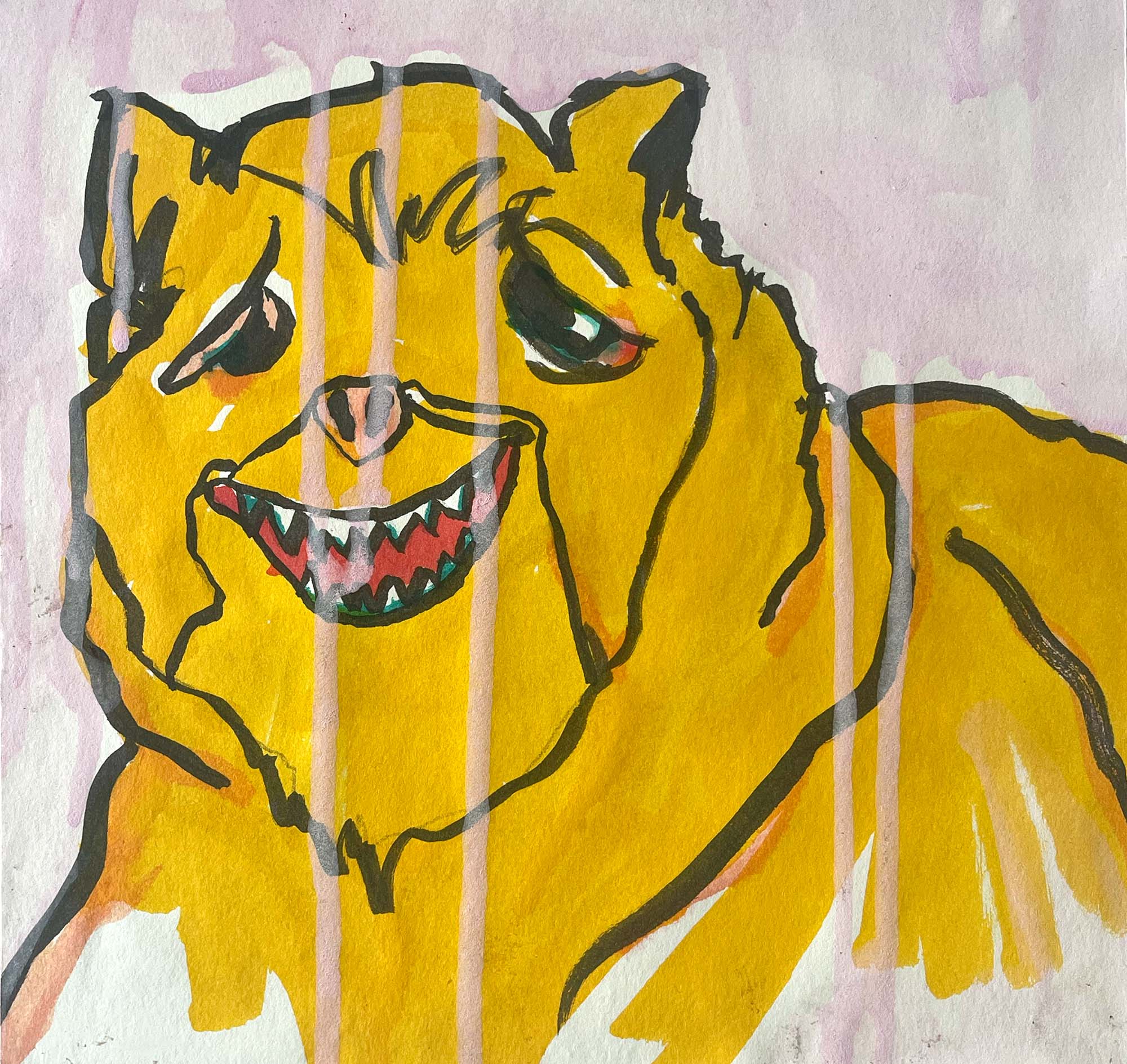 Bär Gelb betritt das Feld