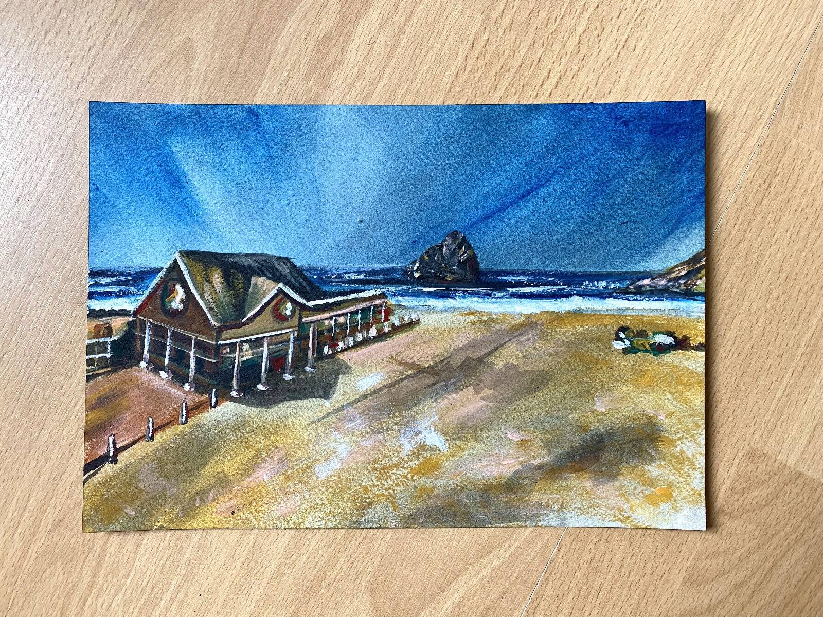 Meerblick am Pelican Cafe