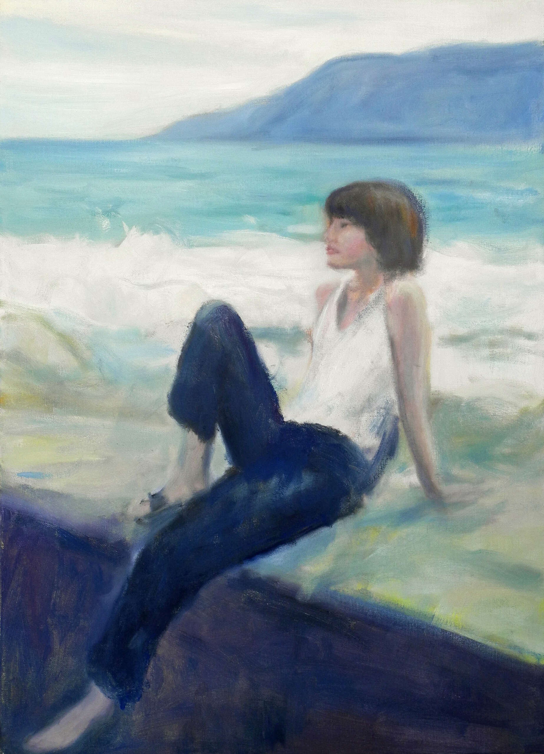 Mädchen am Ufer - Christian Herzig 1