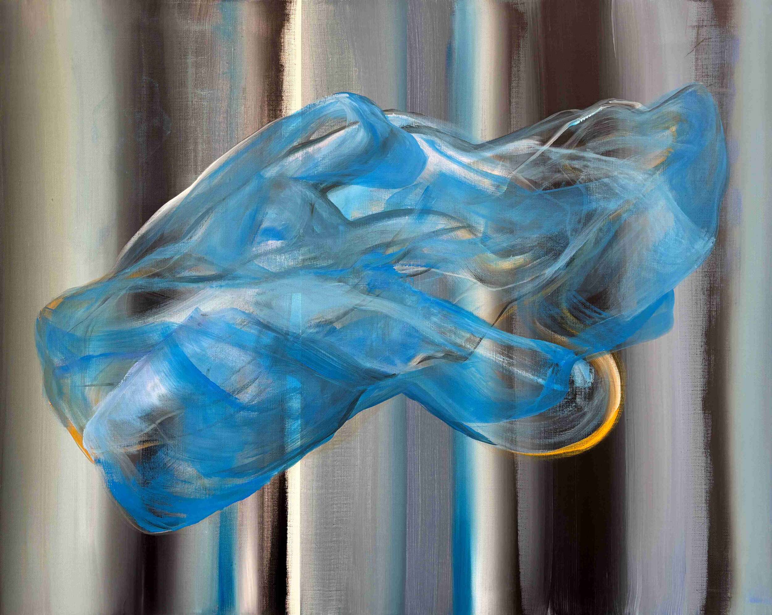 Bubble Stripe 24-05855 Relevance of blue - Brigitte Puschmann 1