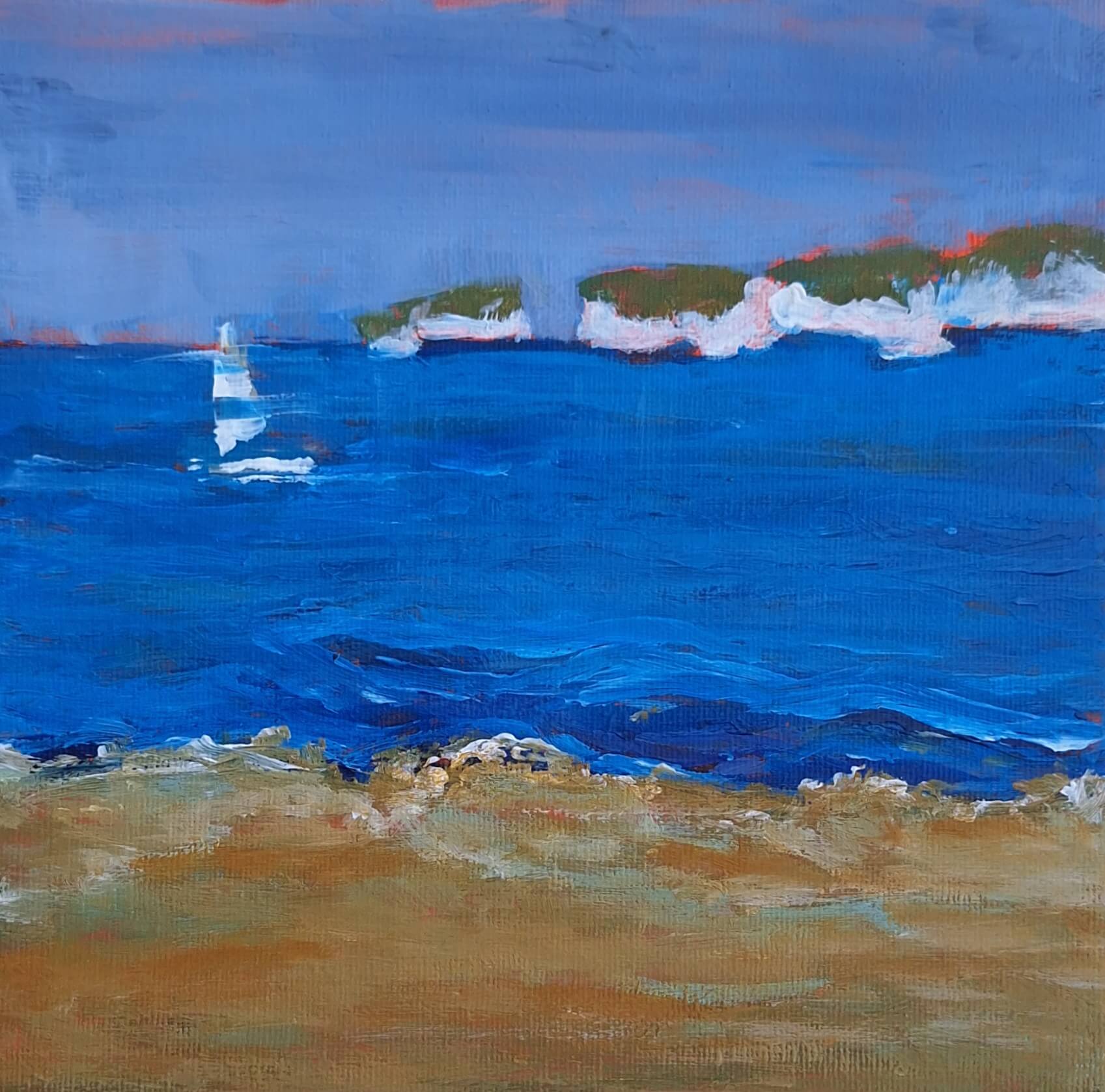 Old Harry Sails Away II - Dorset Collection 2024 - Sara Wimmers 1