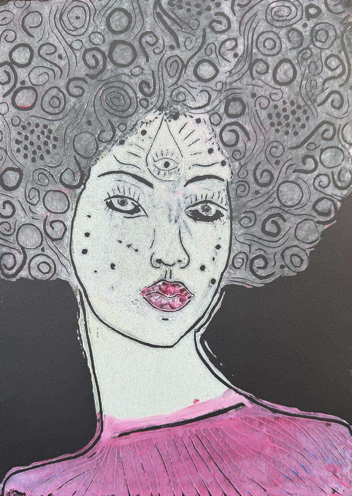 JOELLE CLASSICO Linolschnitt - Sybille Stein 1