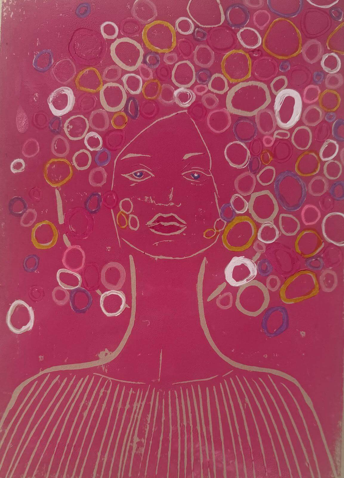 LILITH Linolschnitt - Sybille Stein 1