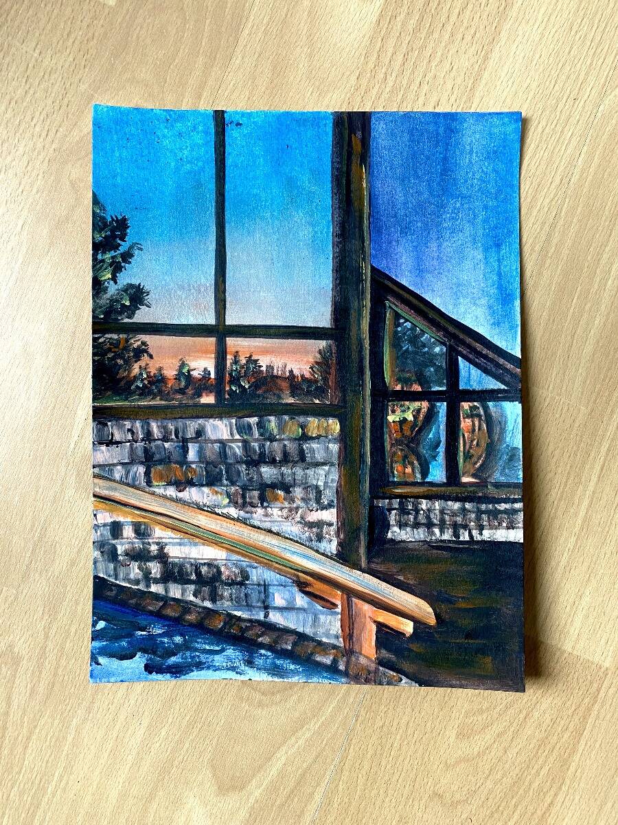 Warme Abendtöne am Pazifik