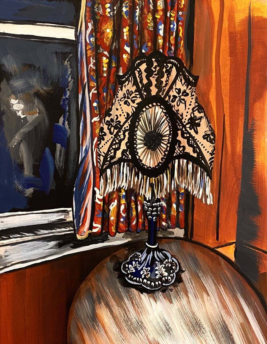 Dunkler Abend im Kämmerlein