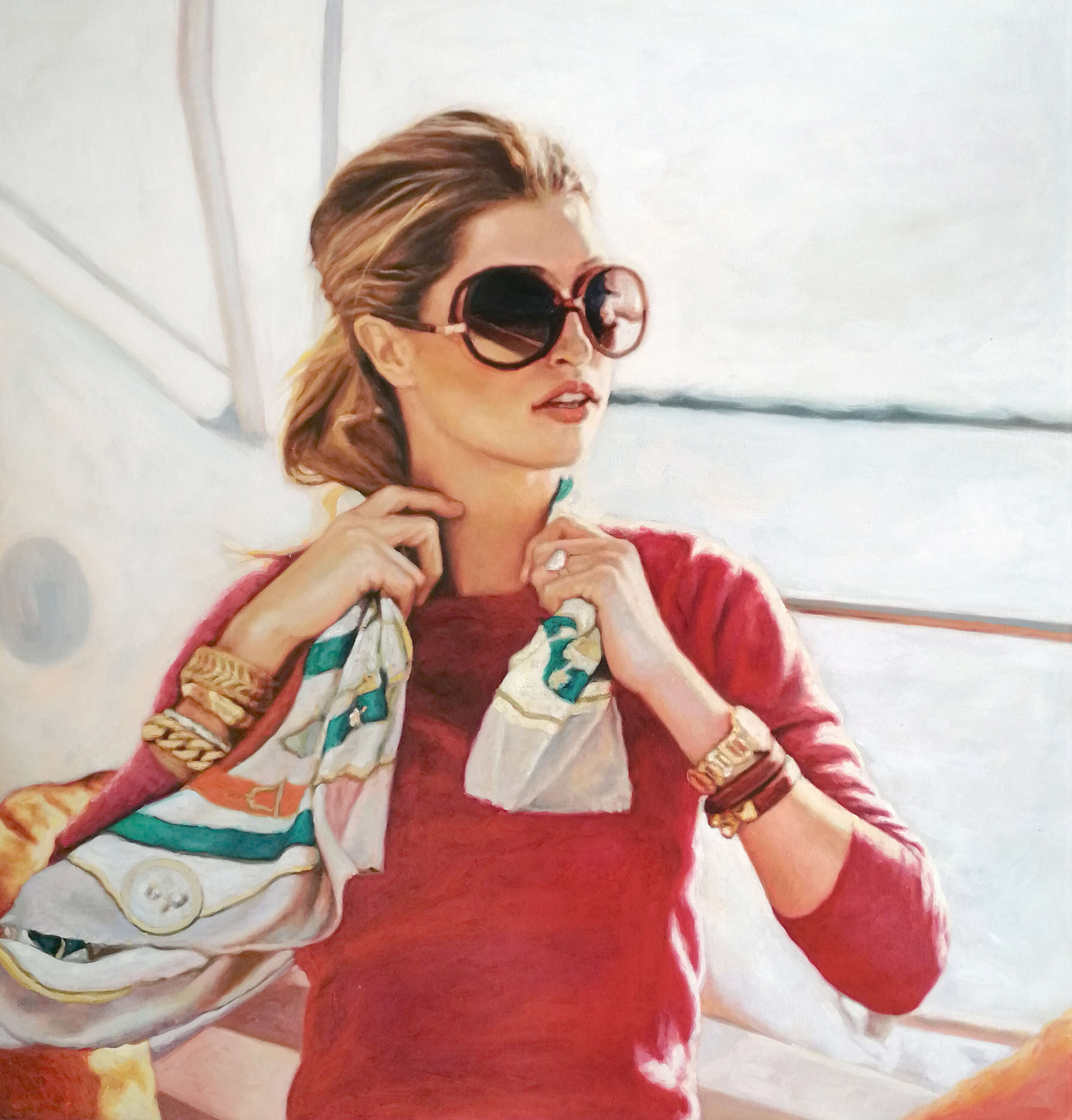 Frau mit Sonnenbrille - Christian Herzig 1