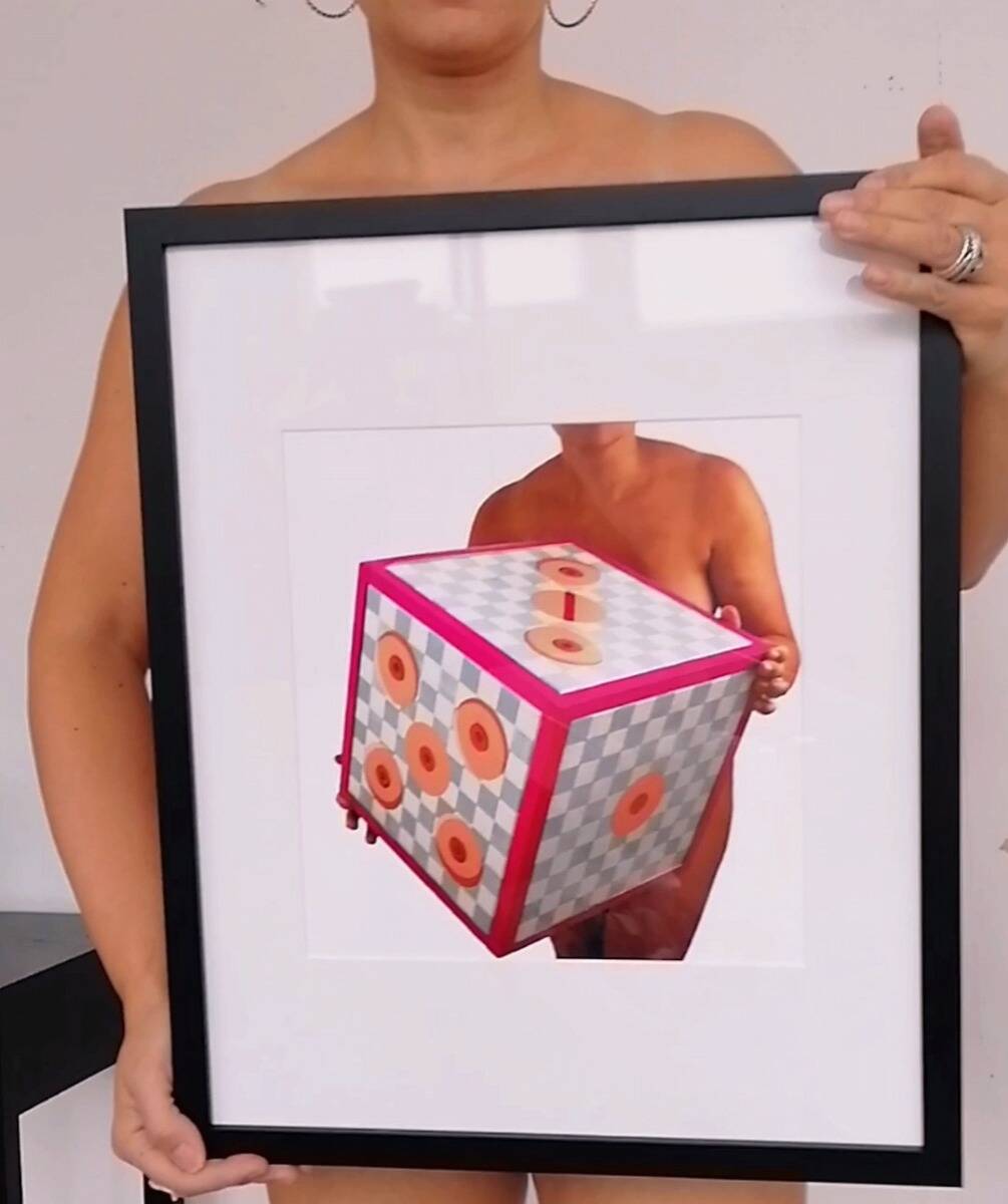 Objekt-Photo-Druck-Roll the dice