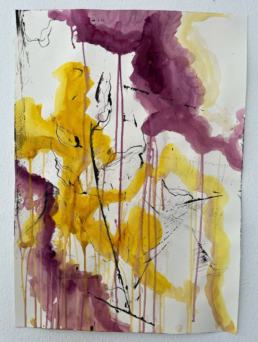 Pflanzen im Sonnenuntergang