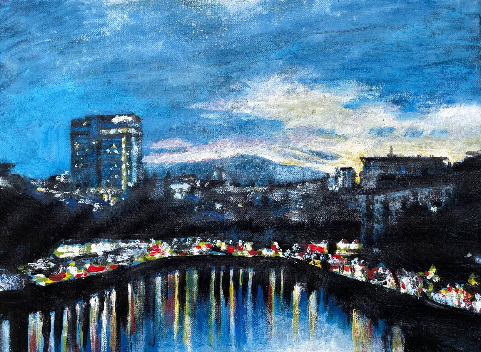 Dämmerung in Hamburg