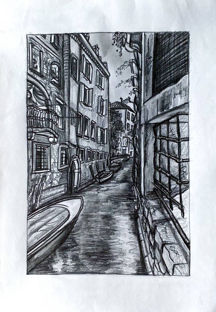 Blick in die schmale Gasse