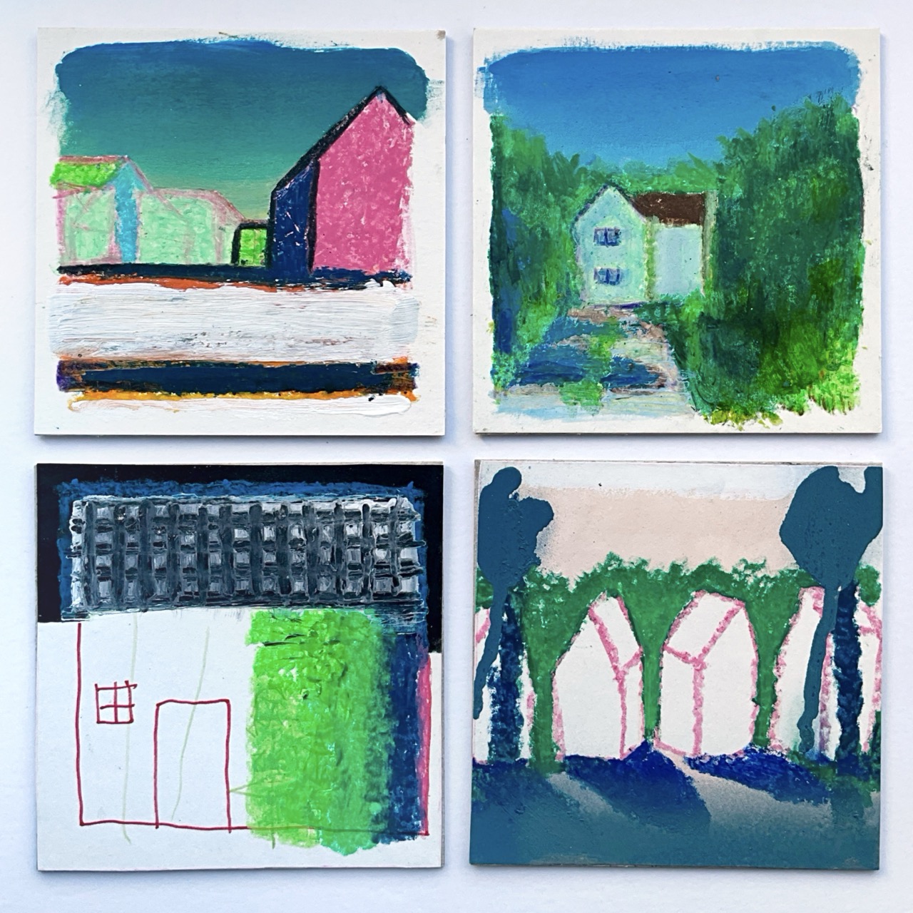 Set aus 4 Papierarbeiten, Nummer 13 - Lukas Franz Zimmermann 1