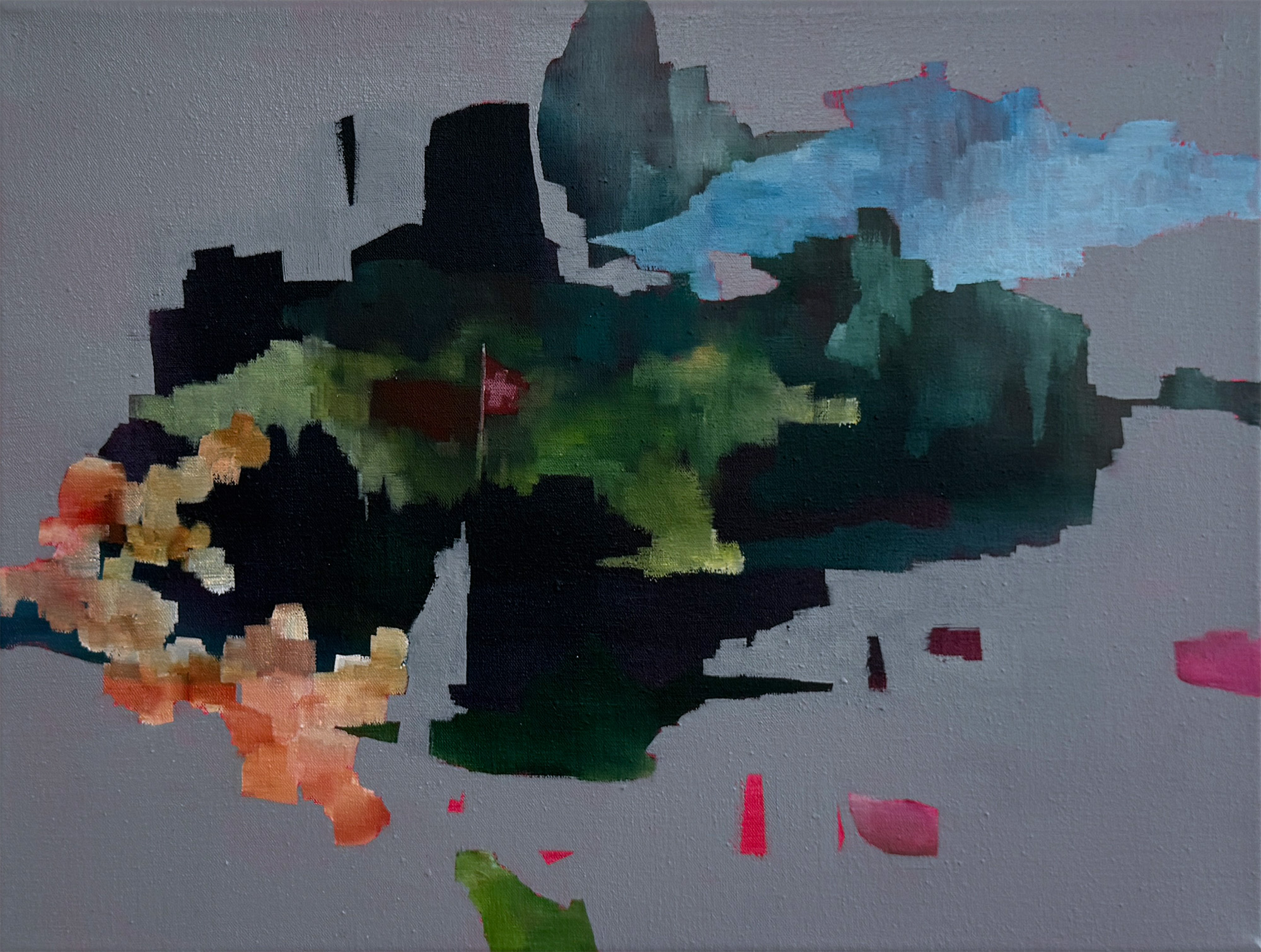 Landschaft mit einer Fahne (Schweiz) -3-  - Nozomi Hasegawa 1