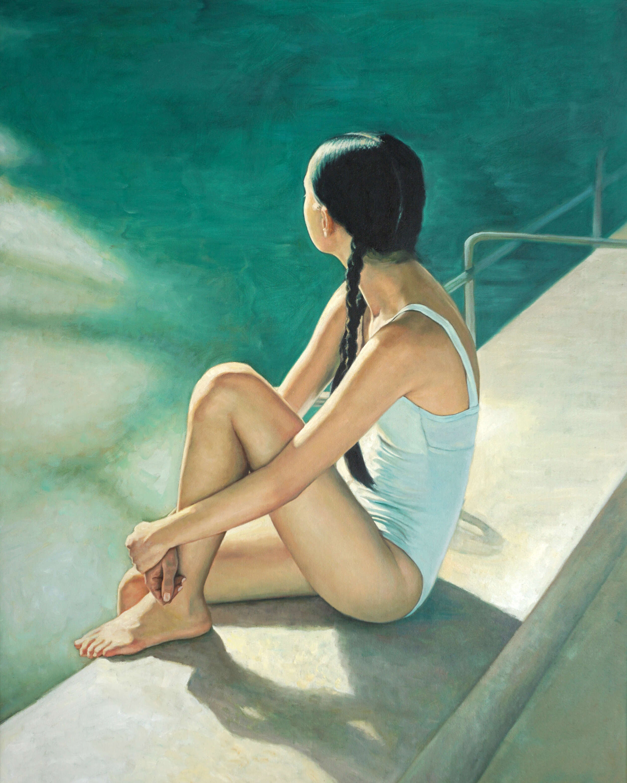 Mädchen am Pool - Christian Herzig 1